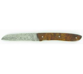 L08 Damascus Arizona Iron Wood Burl Scales